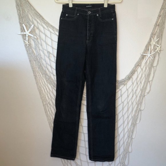 CAMBIO Sharon High Rise Straight Leg Black Jeans 6 - Picture 14 of 14